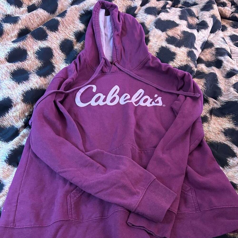 Cabela-s Women's Purple and Burgundy Hoodie